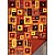 Batik Quilt, rot 150 cm x 210 cm