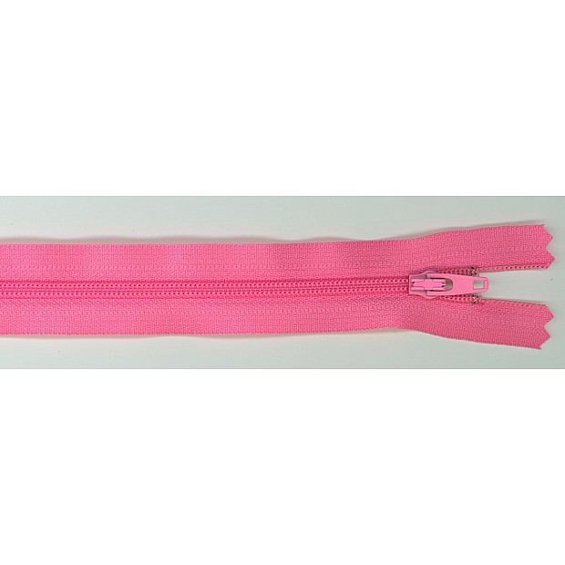 Zipper bubblegum pink 35.5 cm
