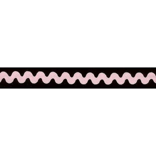 0.95 cm Ric Rac Zick-Zack Band lt pink