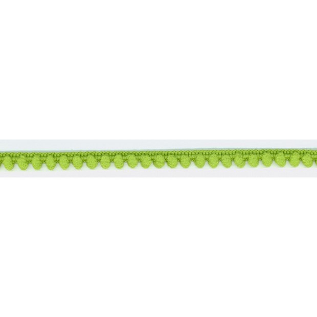 Baby Ball Fringe Ribbon 10mm apple