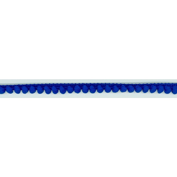 Baby Ball Fringe Ribbon 10mm royal