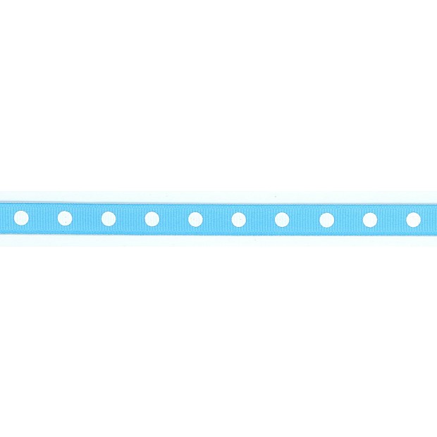 Polka Dot Ribbon 9.5 mm 3/8'' light blue