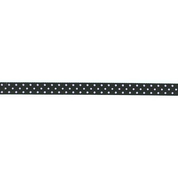 Swiss Dot Ribbon 9.5 mm 3/8'' black