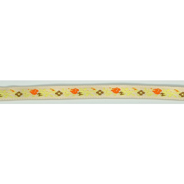 1cm (3/8'') Flower Jacquard Ribbon