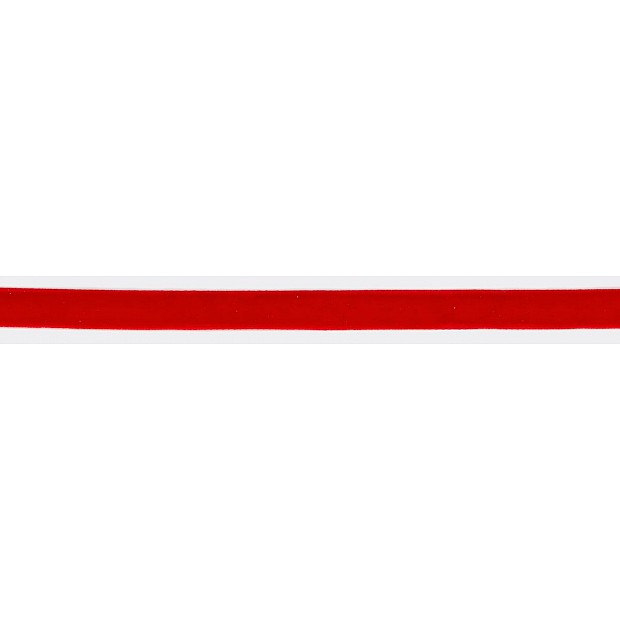 Velvet Ribbon 9 mm (3/8'') red