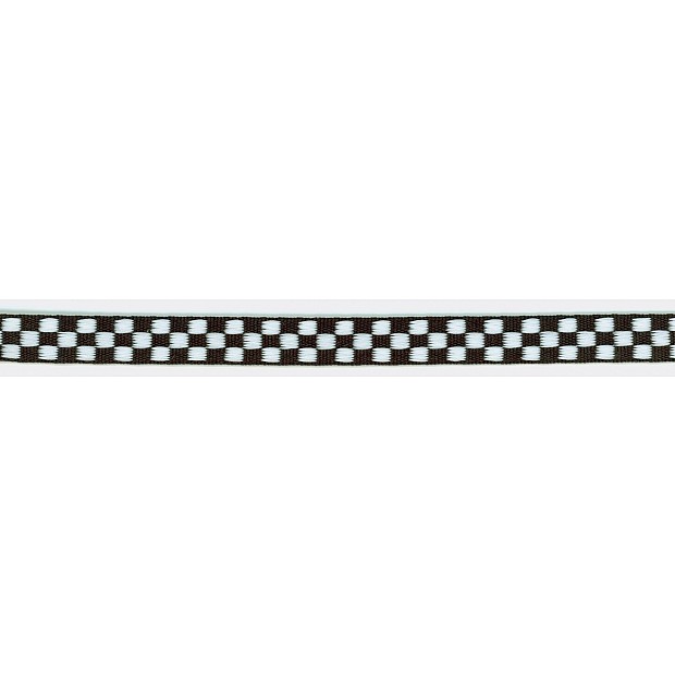 Checkerboard Ribbon 9.5mm 3/8'' black/w