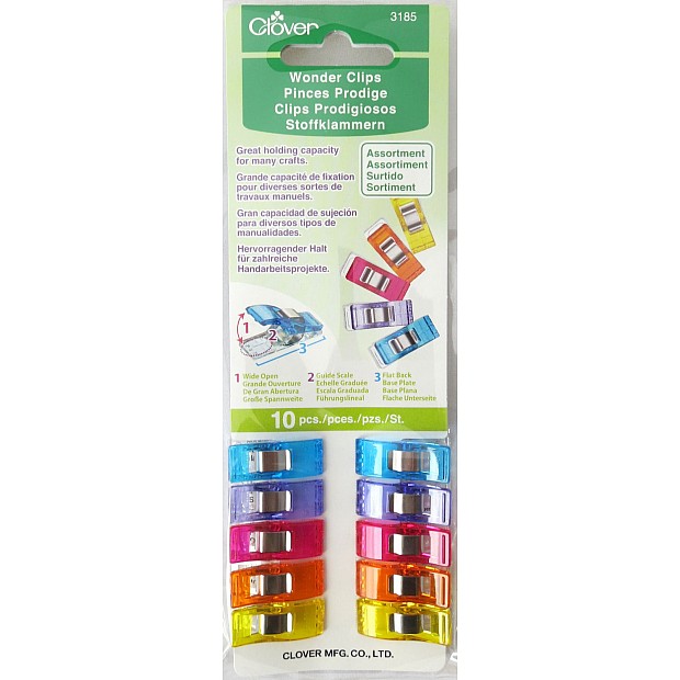 Wonder Clips Clover 10 pcs in different colors