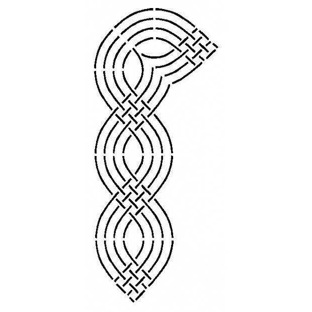 Cable Border with Corner 12.7 cm