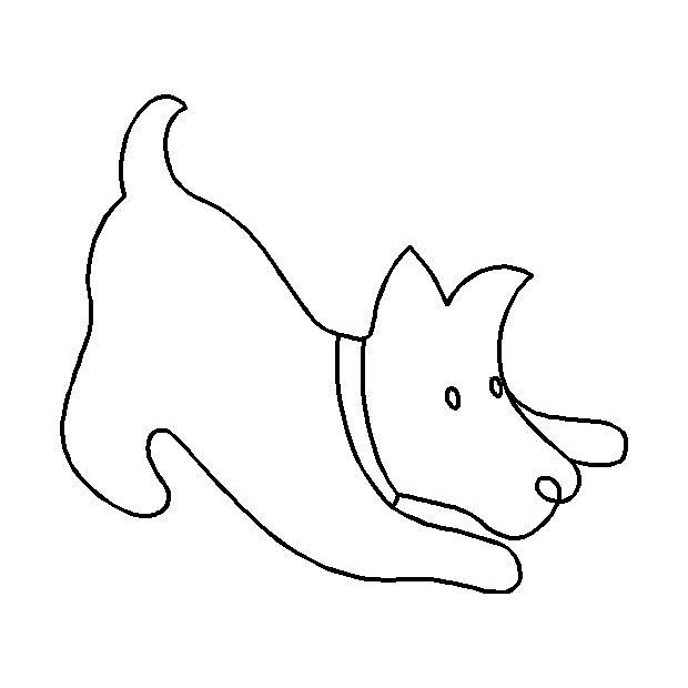 Scotty Dog Couching, 18 cm (7'')