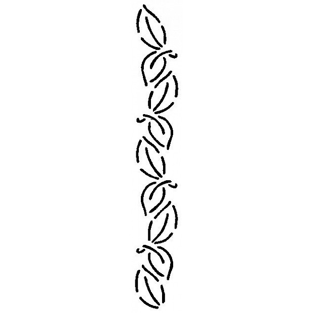 Border, Leaf 3.8 cm (4 inch)