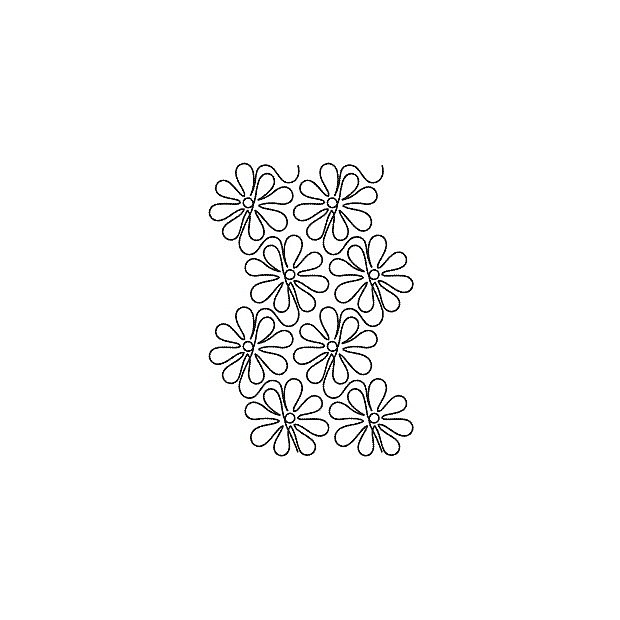 Apricot Moon's Daisy Doodles Overall - Row 14 cm