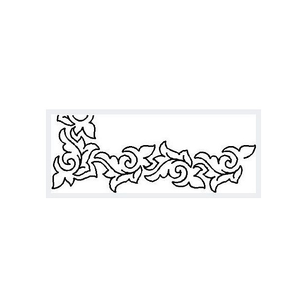 Taro Border with corner, 9 cm