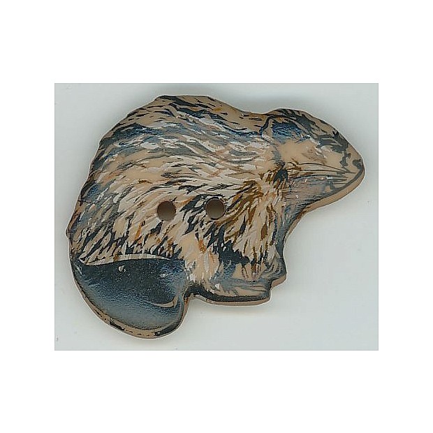Biber (Beaver Button) 22 x 27 mm