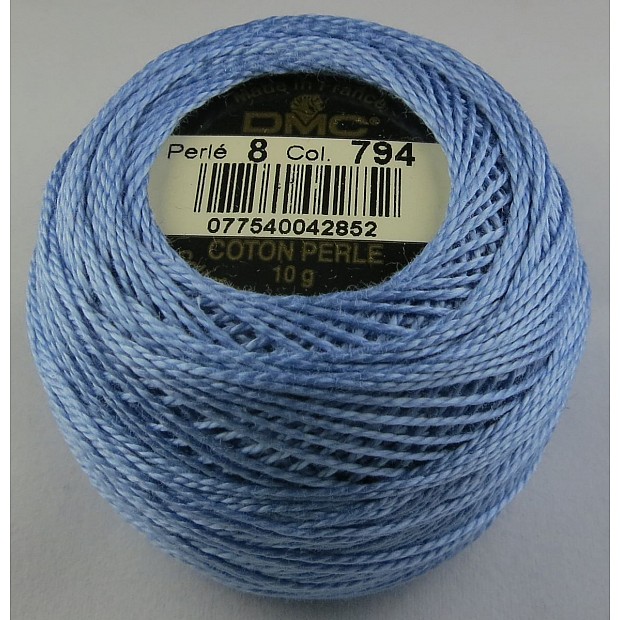 DMC Coton Perlé No. 8 Color 794 Cornflow