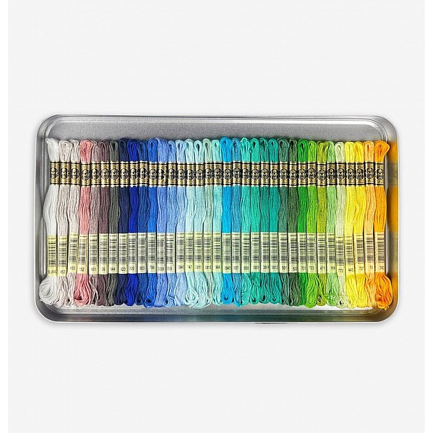 35 pcs. DMC Scenic Colors Tin