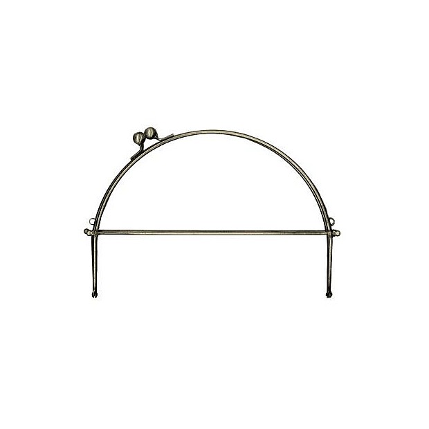 Purse Frame 23 cm wide, silver