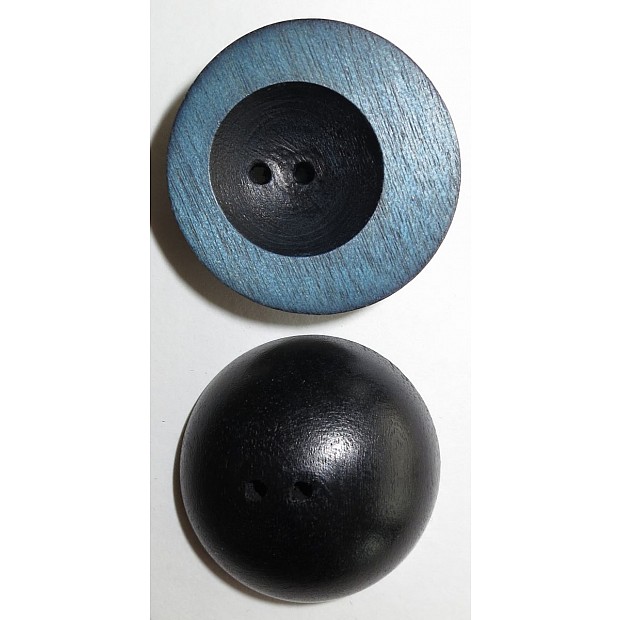 wooden Button 2-hole Jeans, 30 mm