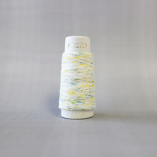 Hidamari Sashiko Yarn Shaved Ice Yellow Green 30 m
