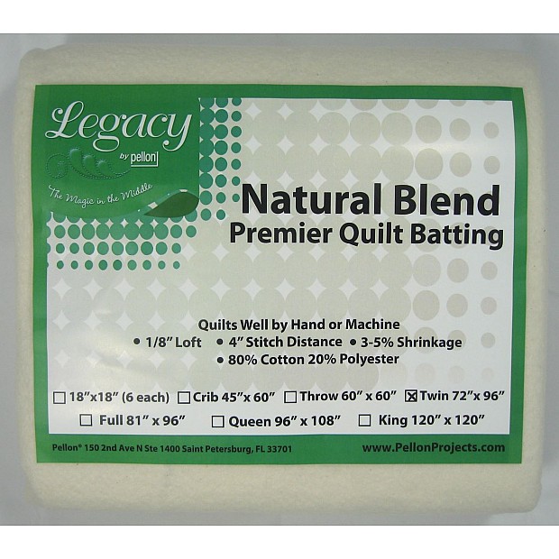 Legacy Cotton Mix Batting A-72 182 x 244 cm