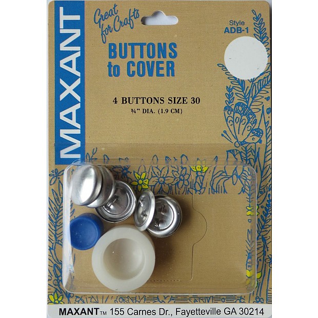 4 Buttons to Cover 19 mm (3/4'') with tool