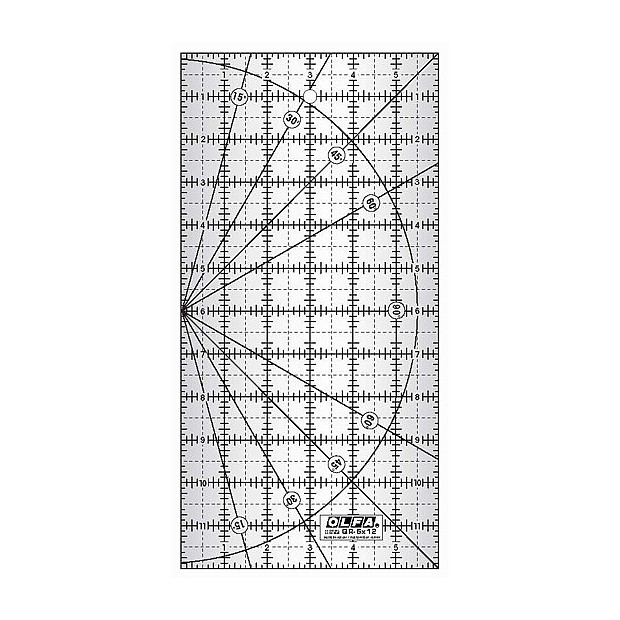 Olfa Frosted Ruler 6'' x 12." Inch