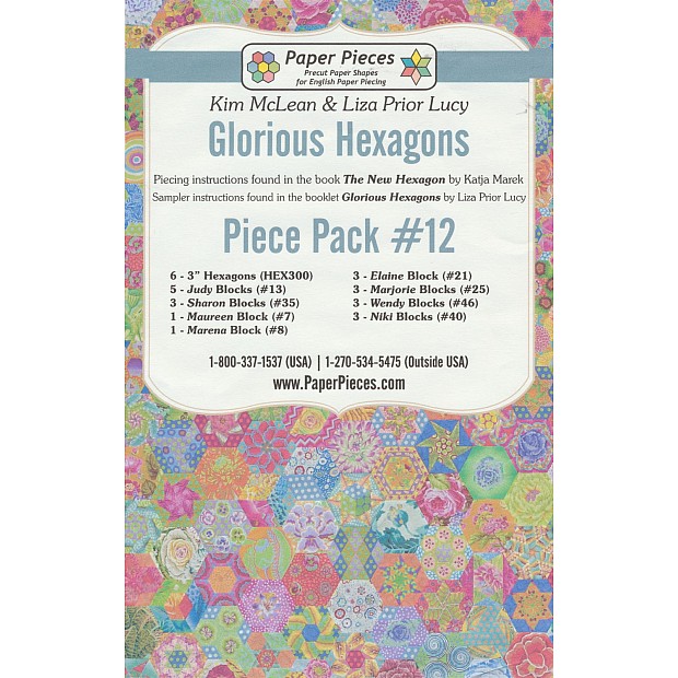 Glorious Hexagons Paper Pieces Pack #12