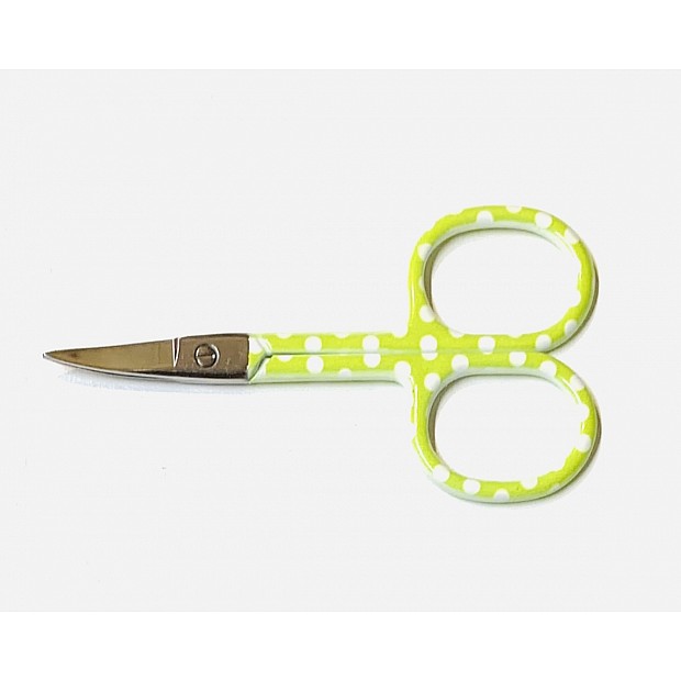 Curved Polka Dot Embroidery Scissors 9.5cm