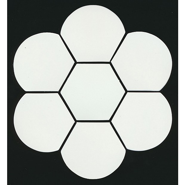 100 Paper Pieces Flower Hexagon Petal 3/4''