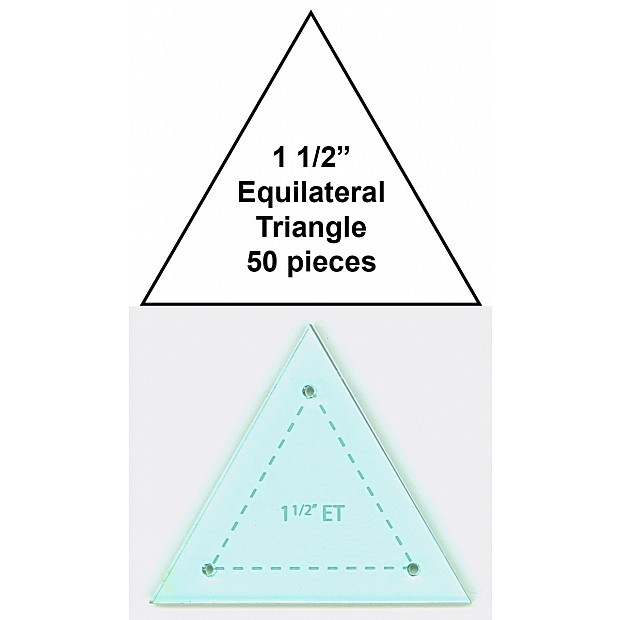 Paper Pieces Triangle 1 1/2'' + Template