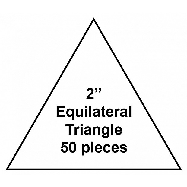 100 Paper Pieces Equilateral Triangles 2''