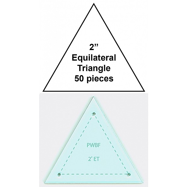 Paper Pieces Triangles 2'' + Template, Equilateral