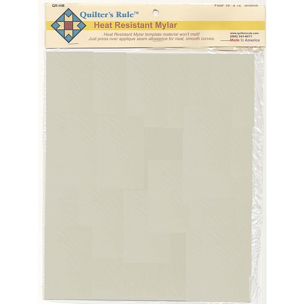 Heat Resistant Mylar Template 4 pcs Sheets