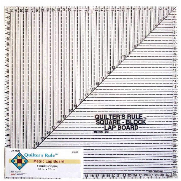 Metric Lap Board Ruler 32 x 32 cm