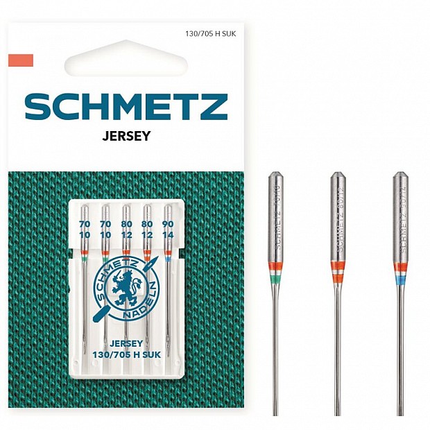 5 Jersey Schmetz Needles 70 -  90