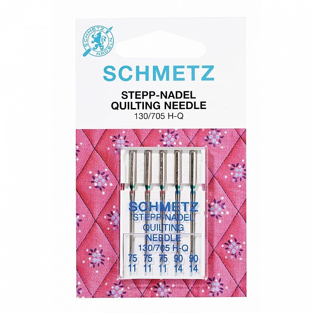 5 Quilting Schmetz Needles 75/11 & 90/14