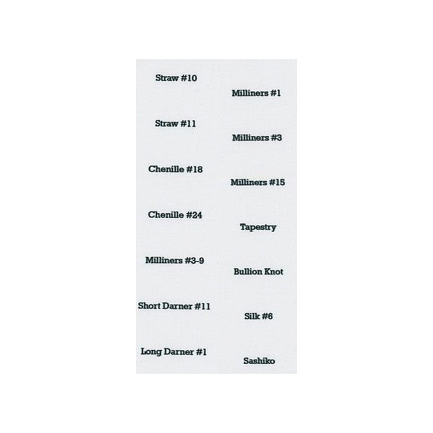 14 Labels for your Needle Case