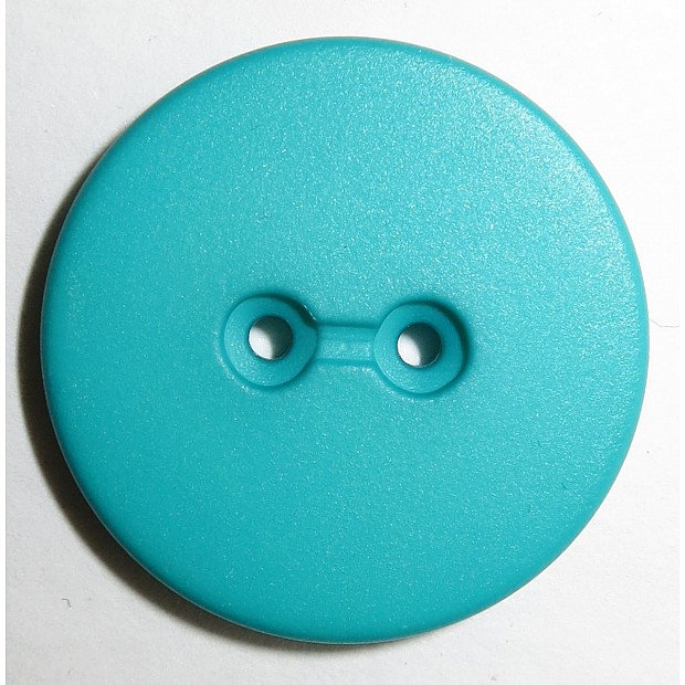 Button 2-hole, 23 mm, turquoise
