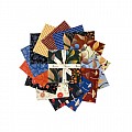 Midnight Flora Charm Pack 42 pcs 5'' squares