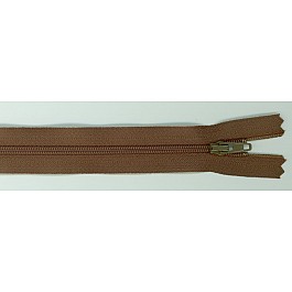 Zipper coffee bean brown 35.5 cm