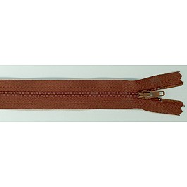 Zipper chocolate syrup brown 35.5 cm