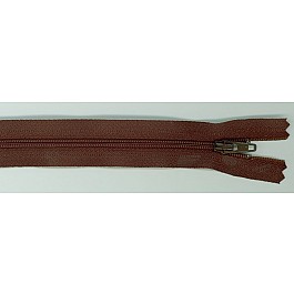 Zipper black walnut brown 35.5 cm