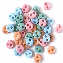 Micro Buttons Pastel Colors 4mm