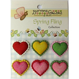 6 Spring Hearts, Spring Fling 2 cm