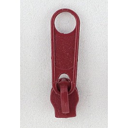 6 pcs Make-A-Zipper Pulls, dark red, size 3