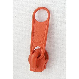 6 pcs Make-A-Zipper Pulls, orange, size 3