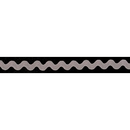 1.25cm 1/2'' Ric Rac Zick-ZackBand grey
