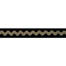 1.25cm 1/2'' Ric Rac Zick-Zack dk. taupe