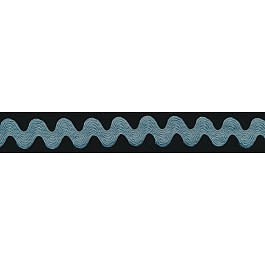 1.75cm Ric Rac Zick-Zack dusty blue