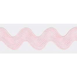 3.5 cm Ric Rac Zick-Zack Band light pink