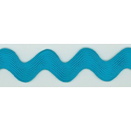 3.5 cm Ric Rac Zick-Zack Band turquoise